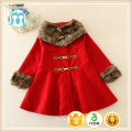 baby kids jackets new arrivals samples availble red woolen warm satin woolen jackets wholesale factory coats with neckerchief